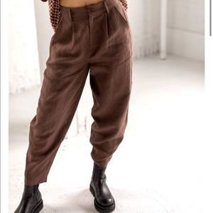 Kindly the Label 100% linen balloon pants